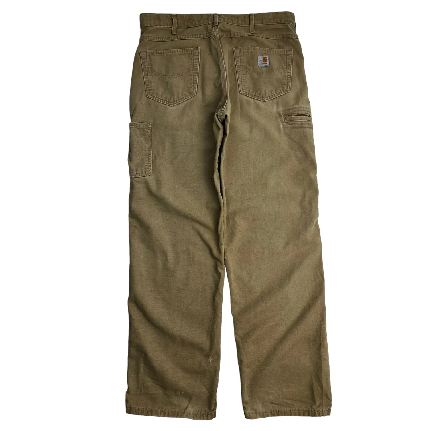 Carhartt Loose Fit Carpenter Pants Washed Tan