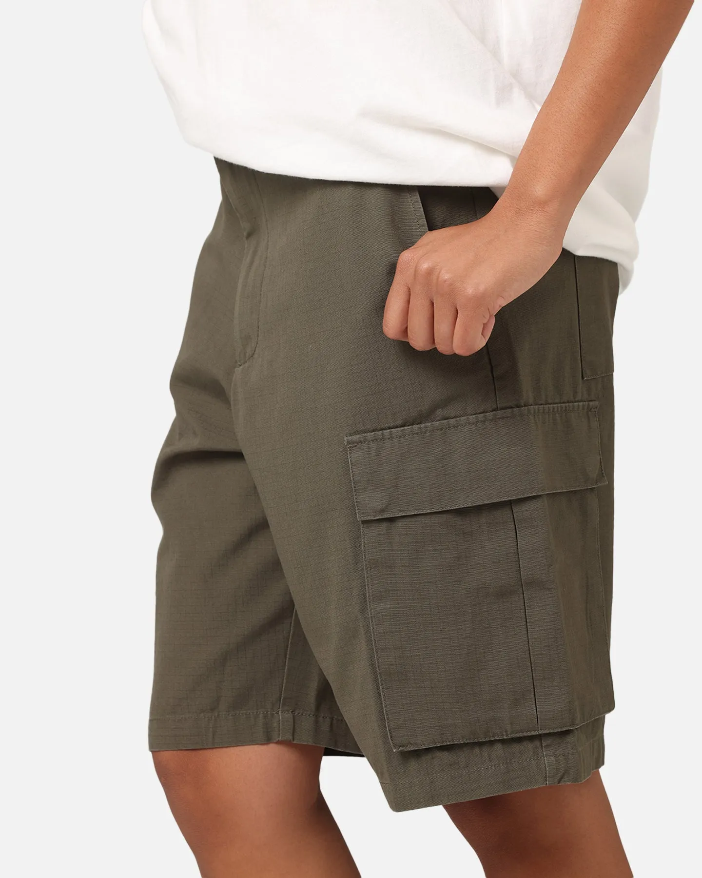 Carre Tactical Baggy Cargo Shorts Khaki