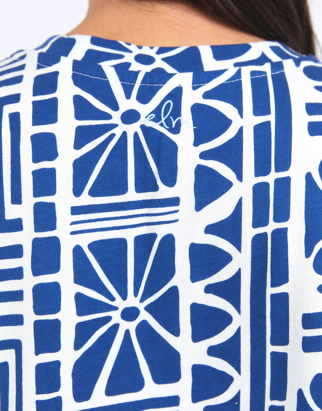 Casablanca Tee - Royal Blue Print