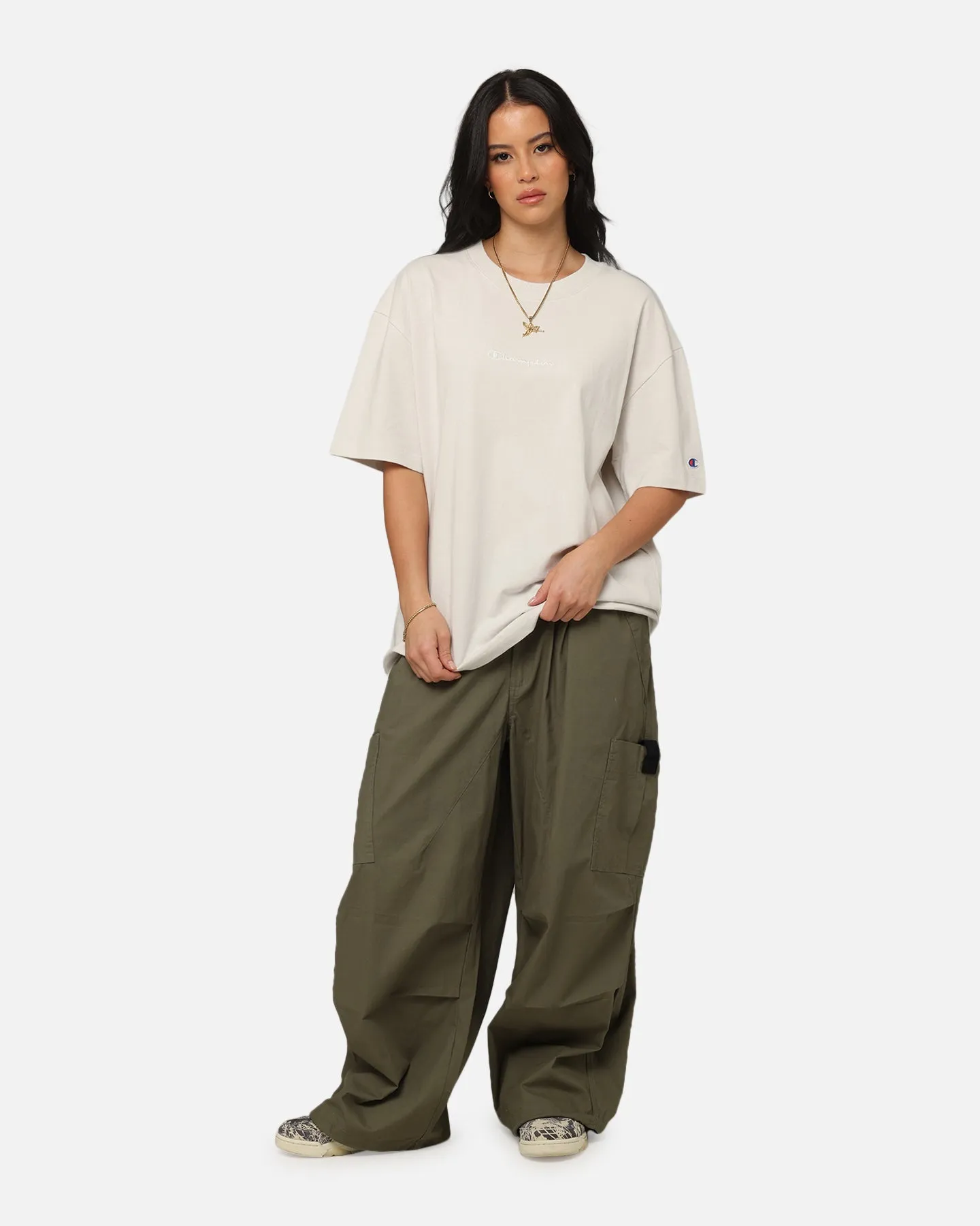 Champion Heritage New Script T-Shirt Sand