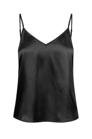 Chantal Slip Top - Black