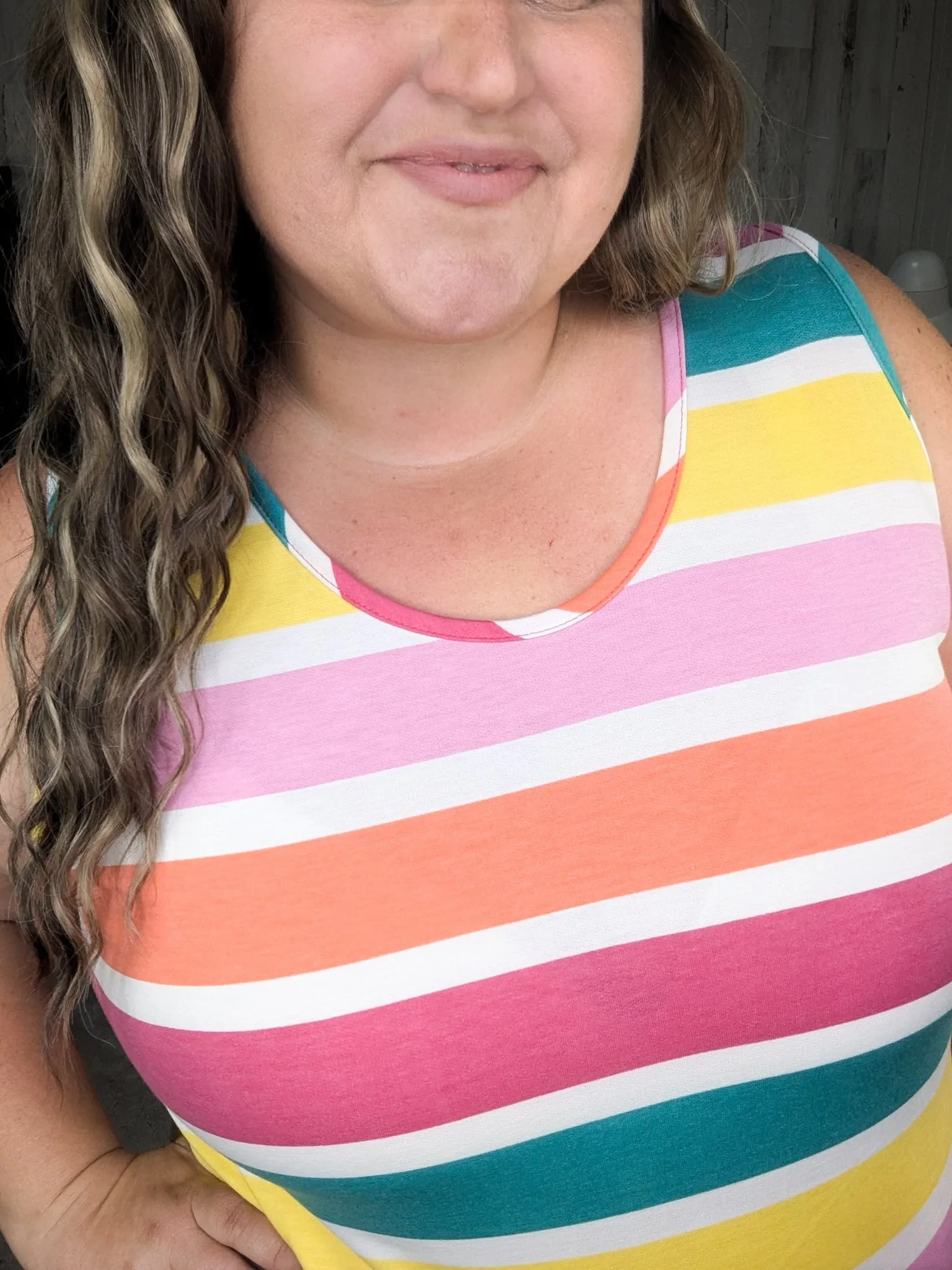 Charity Rainbow Color Scoopneck Tank (3 styles)