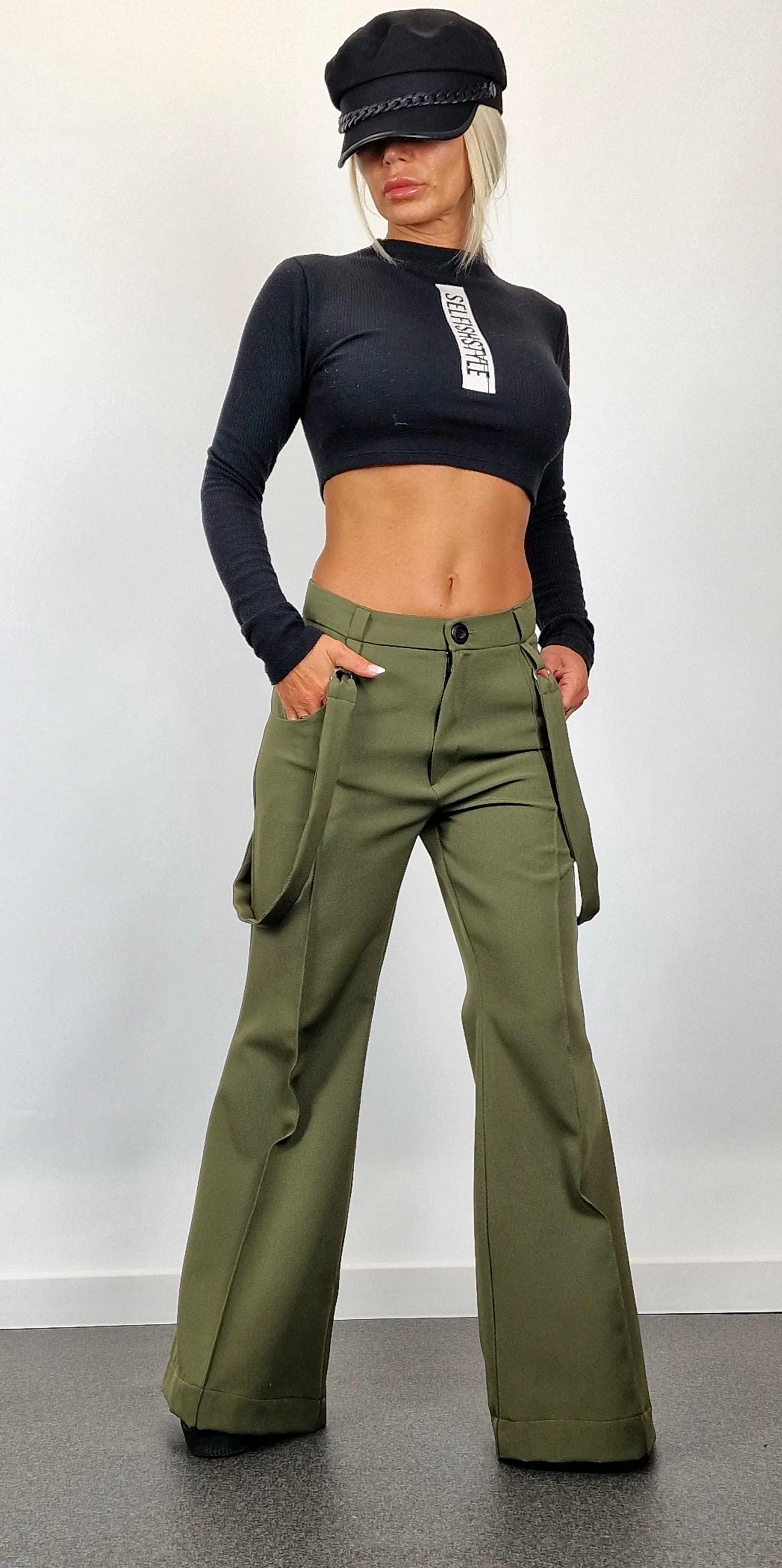 Charleston Pants, Fitted Pants, Pants with Suspenders , Drop Crotch Pants, Extravagant Pants, Gothic Pants, Mid-waist Throusers