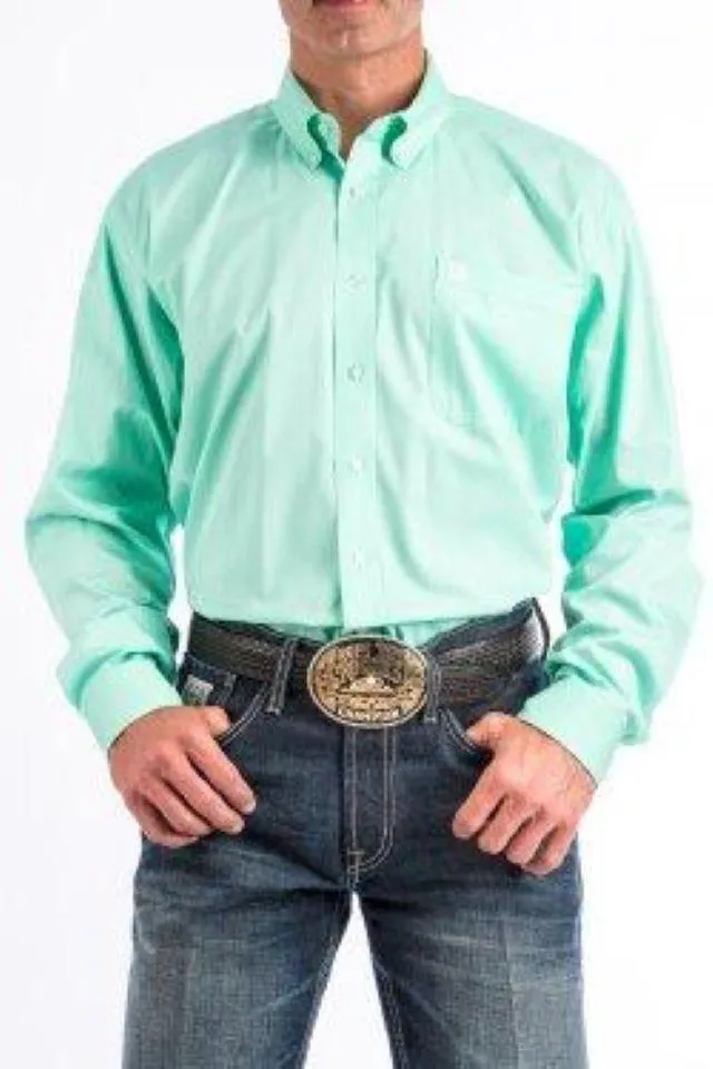 Cinch Mens Plain Mint Arena Shirt