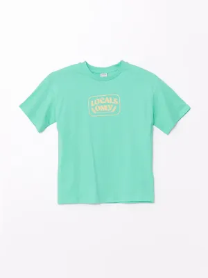 Comfortable Crew Neck Printed Boys T-Shirt