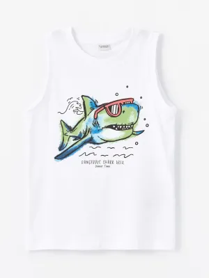 Comfortable Fit Crew Neck Boy Undershirt