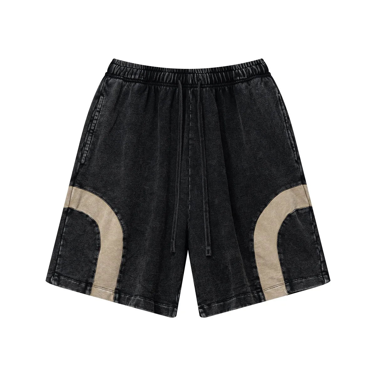 Contrast Arc Loose Fit Shorts