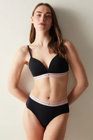 Cosy Micro Black Bra