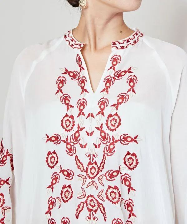 Cotton Rayon Embroidery Top