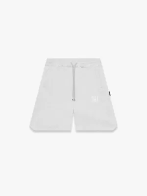 CREATIVE DEPT LOGO COTTON SHORTS - MELANGE GREY
