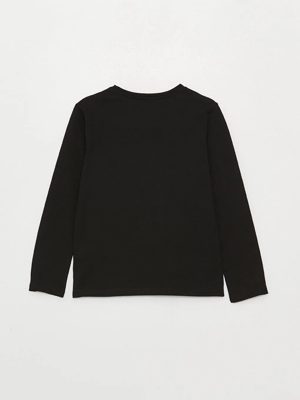 Crew Neck Basic Long Sleeve Boys T-Shirt