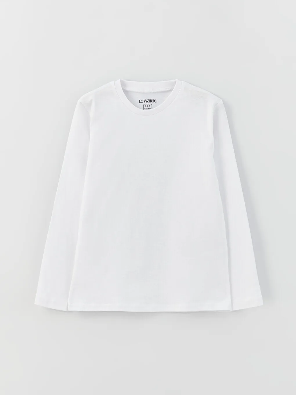 Crew Neck Basic Long Sleeve Boys T-Shirt