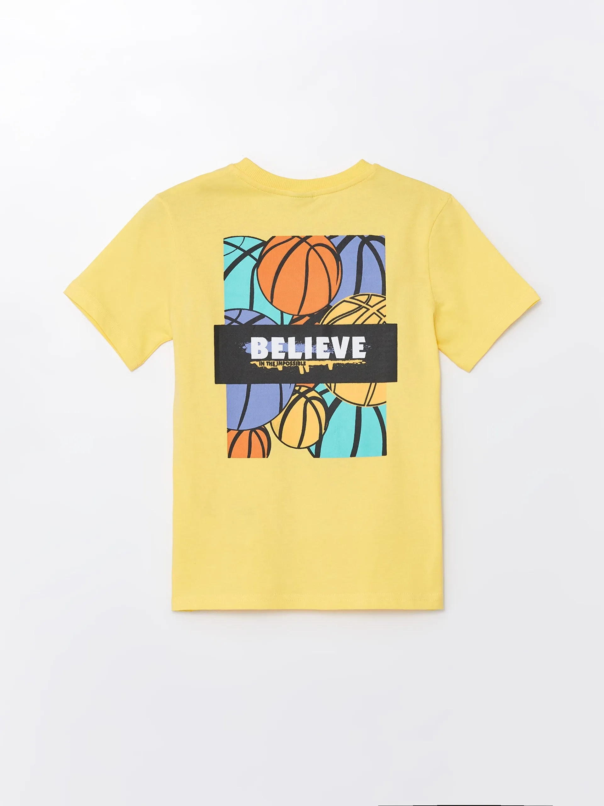 Crew Neck Printed Short Sleeve Boys T-Shirt
