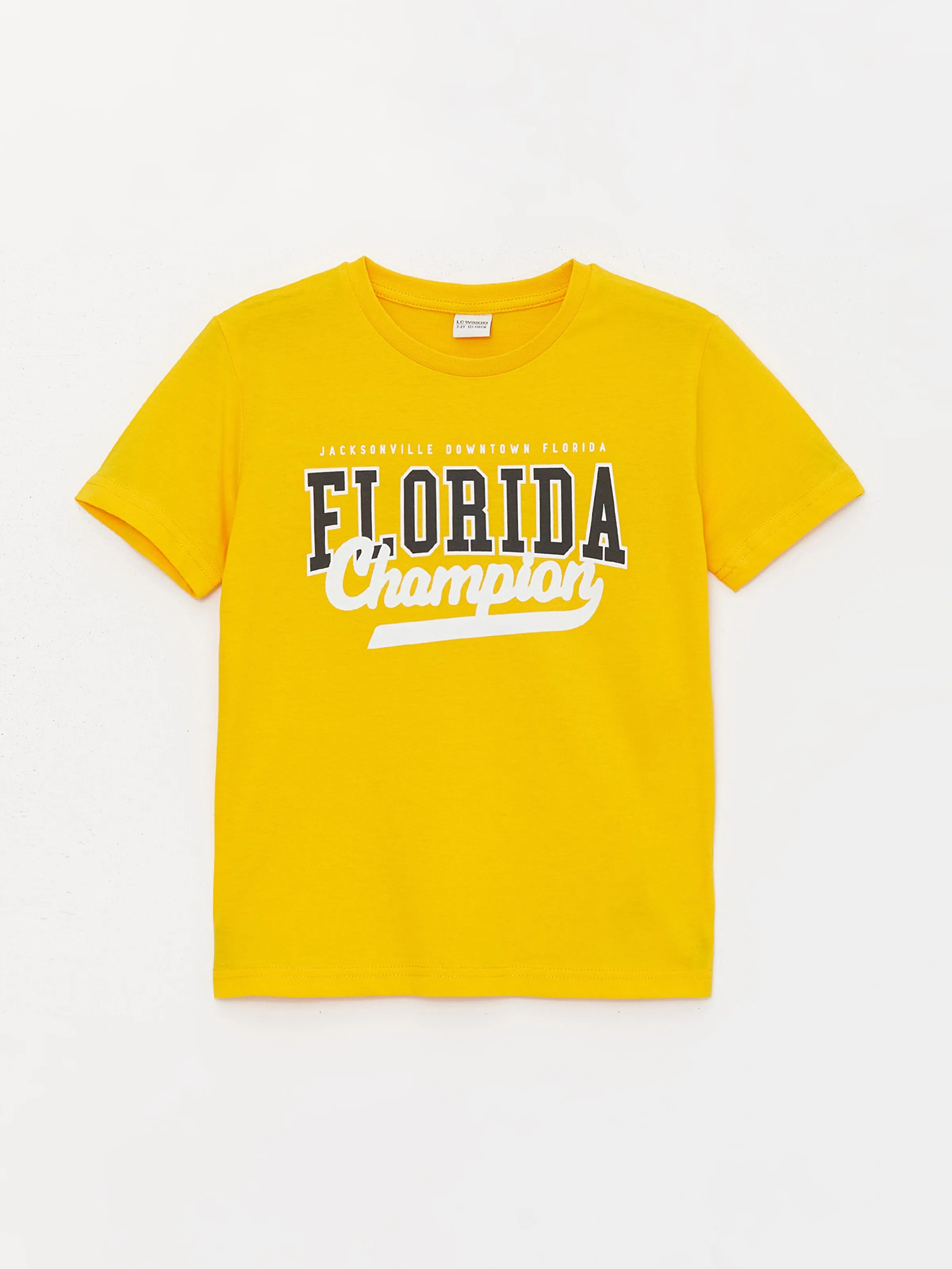 Crew Neck Printed Short Sleeve Boys T-Shirt