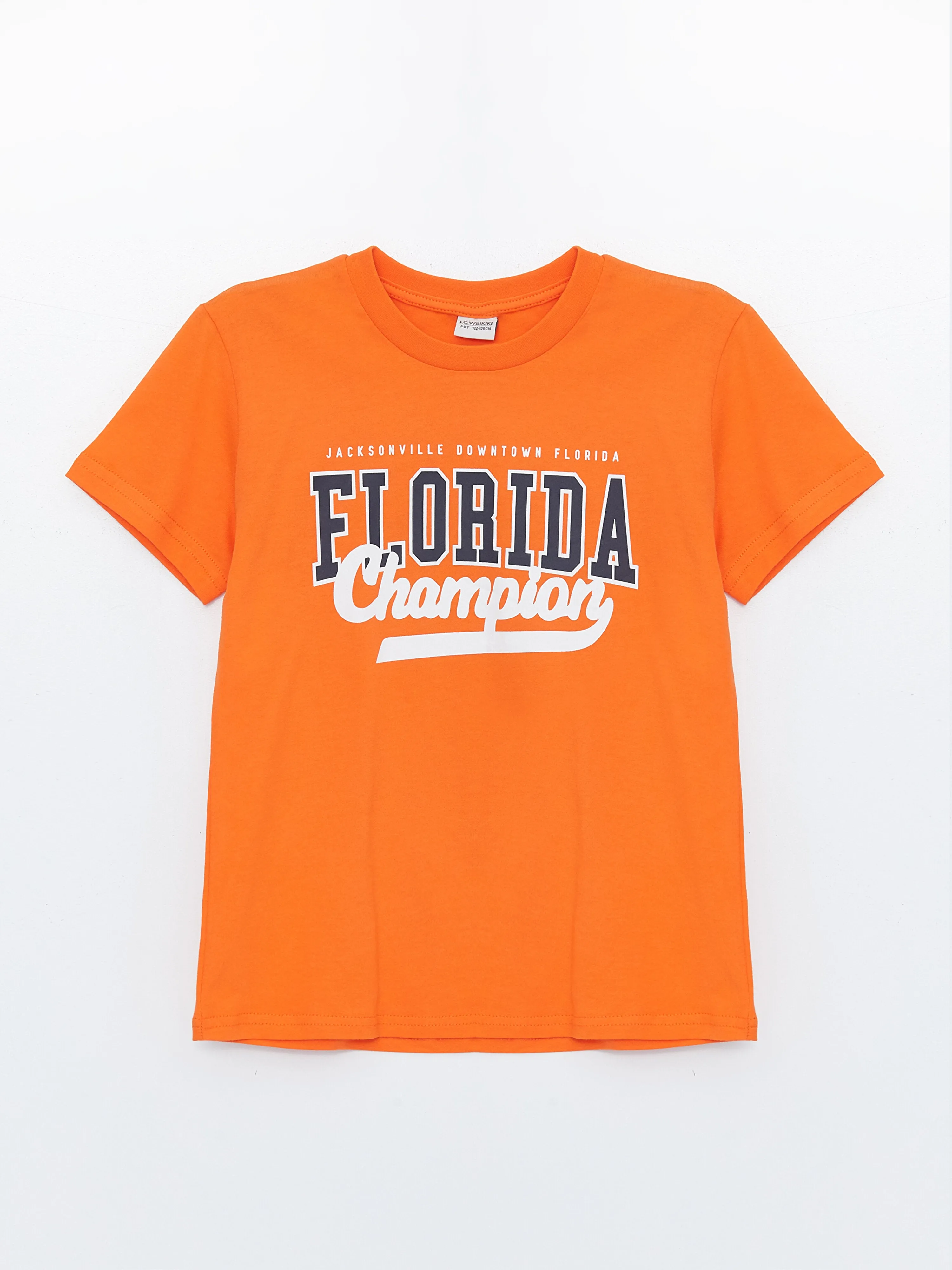 Crew Neck Printed Short Sleeve Boys T-Shirt