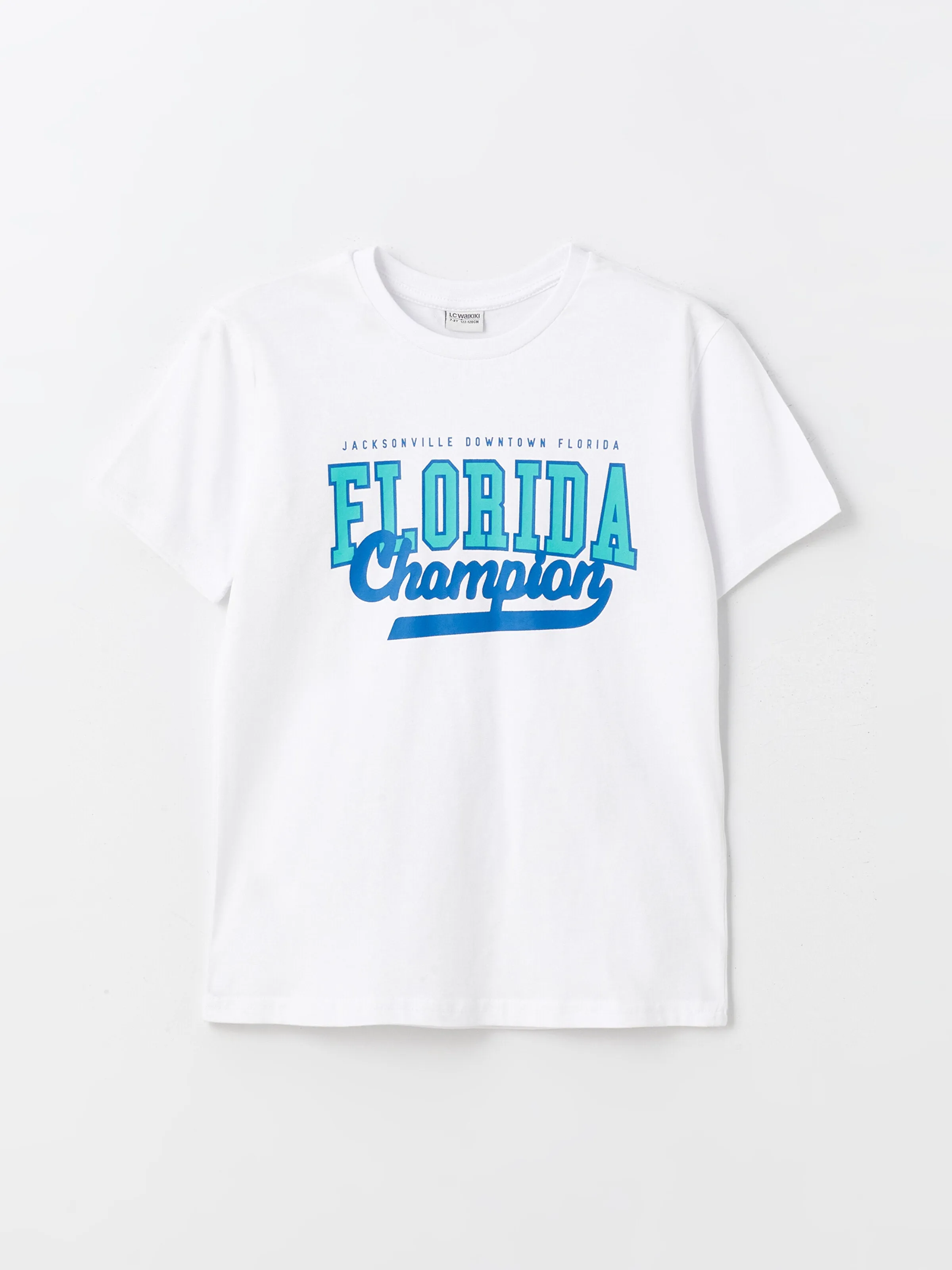Crew Neck Printed Short Sleeve Boys T-Shirt