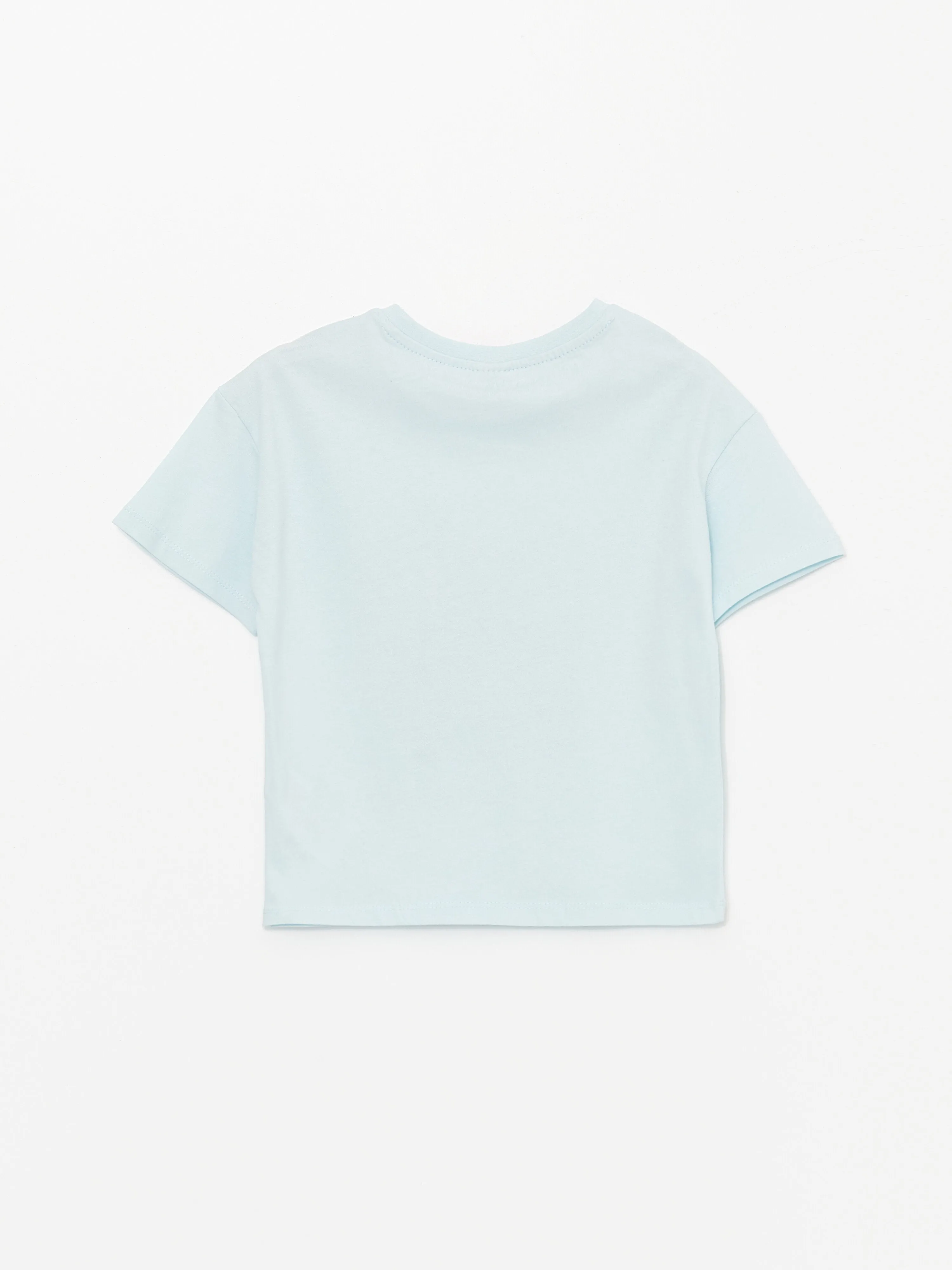 Crew Neck Printed Short Sleeve Girls T-Shirt