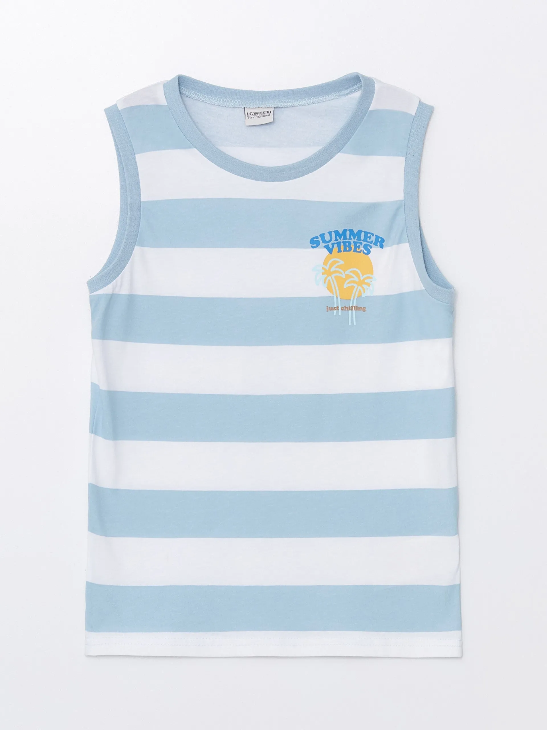Crew Neck Striped Boy Undershirt