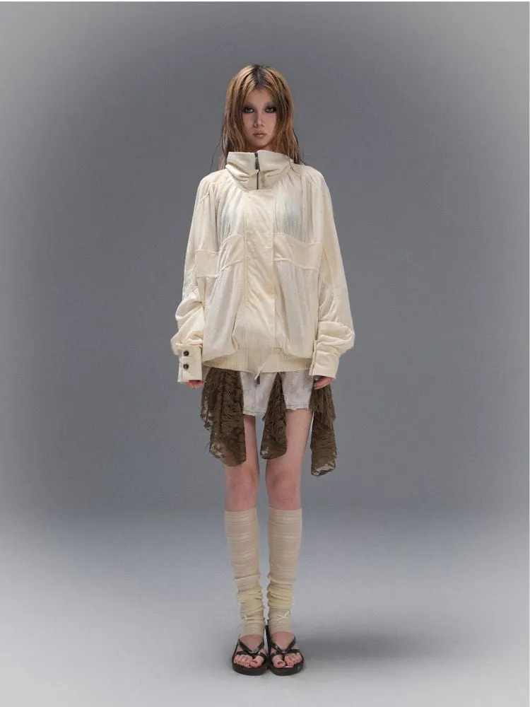 Cross Loose Thin Knit Sunscreen Long Sleeve Jacket【s0000008466】