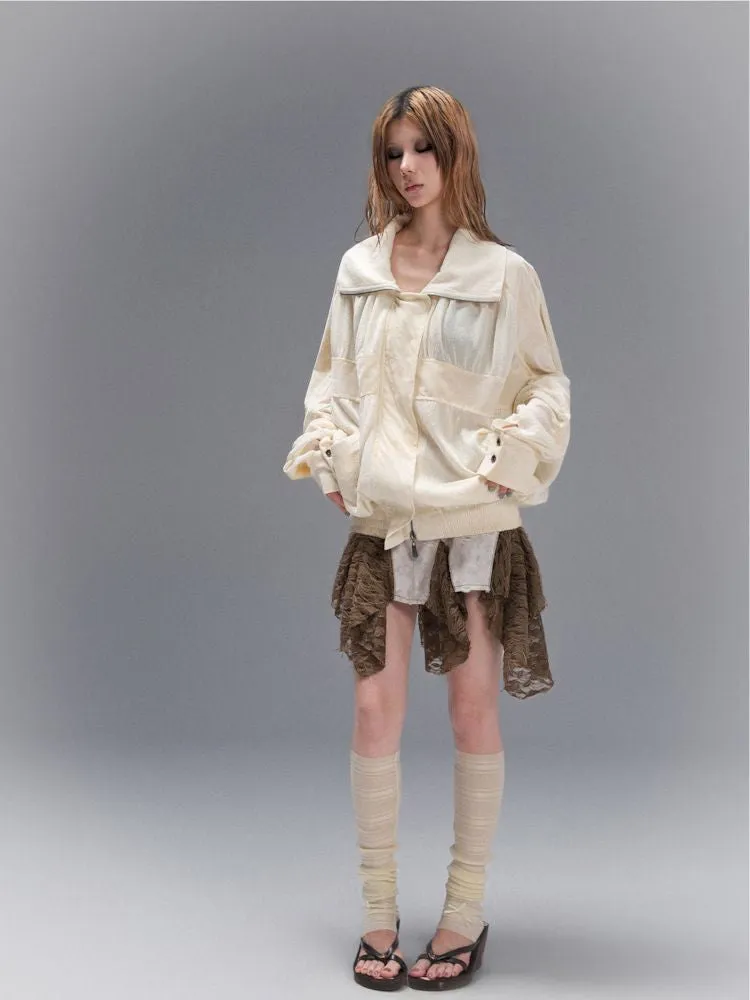 Cross Loose Thin Knit Sunscreen Long Sleeve Jacket【s0000008466】