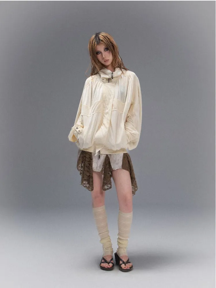Cross Loose Thin Knit Sunscreen Long Sleeve Jacket【s0000008466】