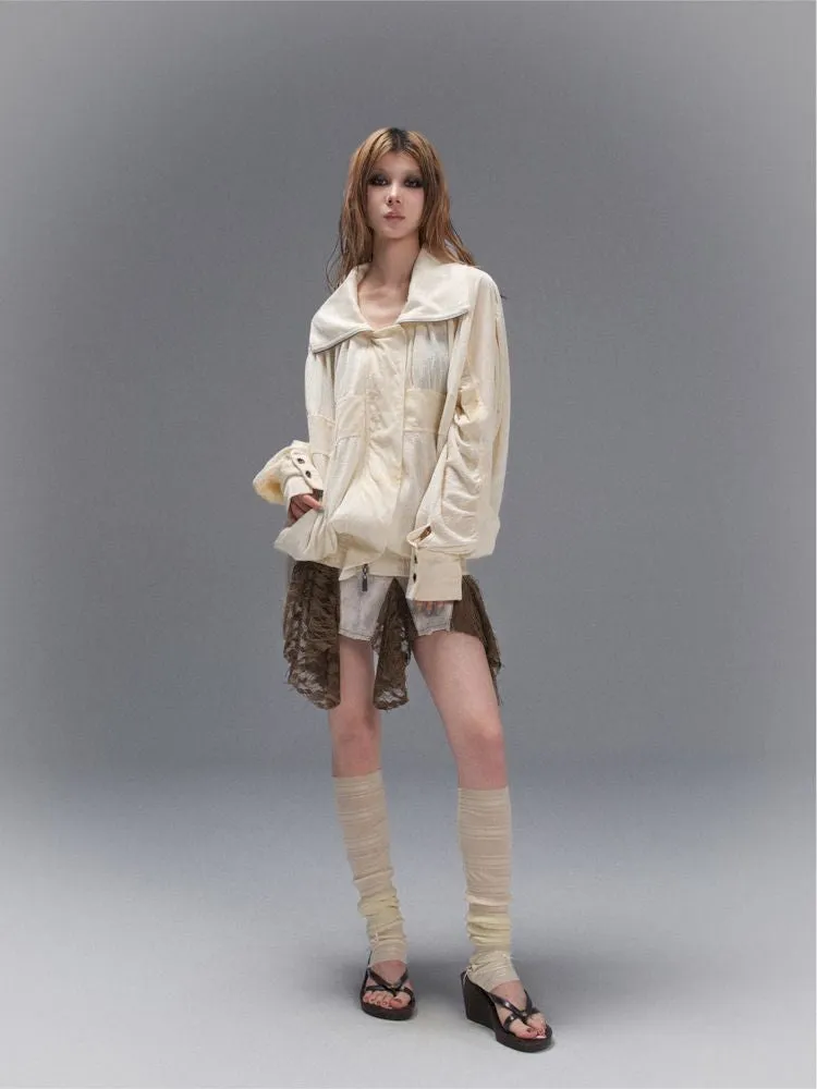 Cross Loose Thin Knit Sunscreen Long Sleeve Jacket【s0000008466】