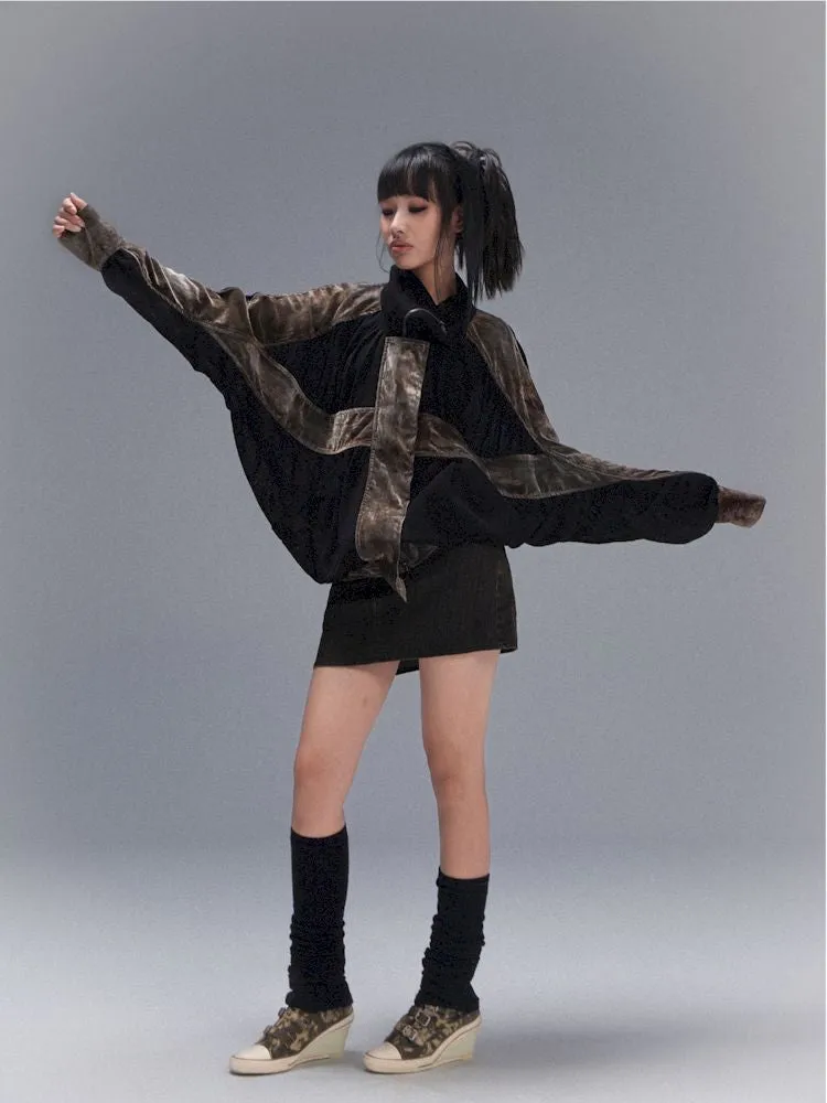 Cross Loose Thin Knit Sunscreen Long Sleeve Jacket【s0000008466】