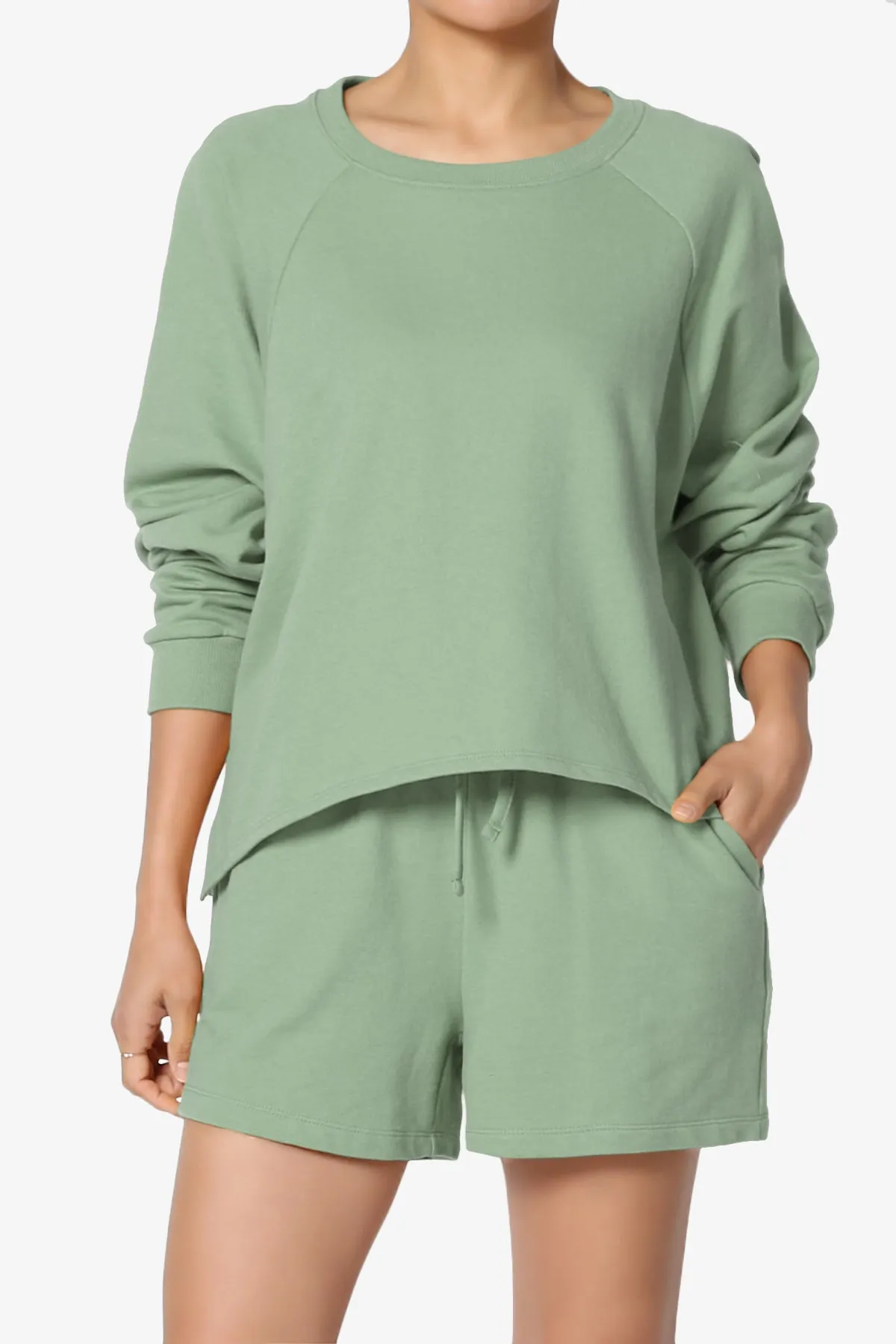 Crusade French Terry Oversized Crop Top & Shorts SET
