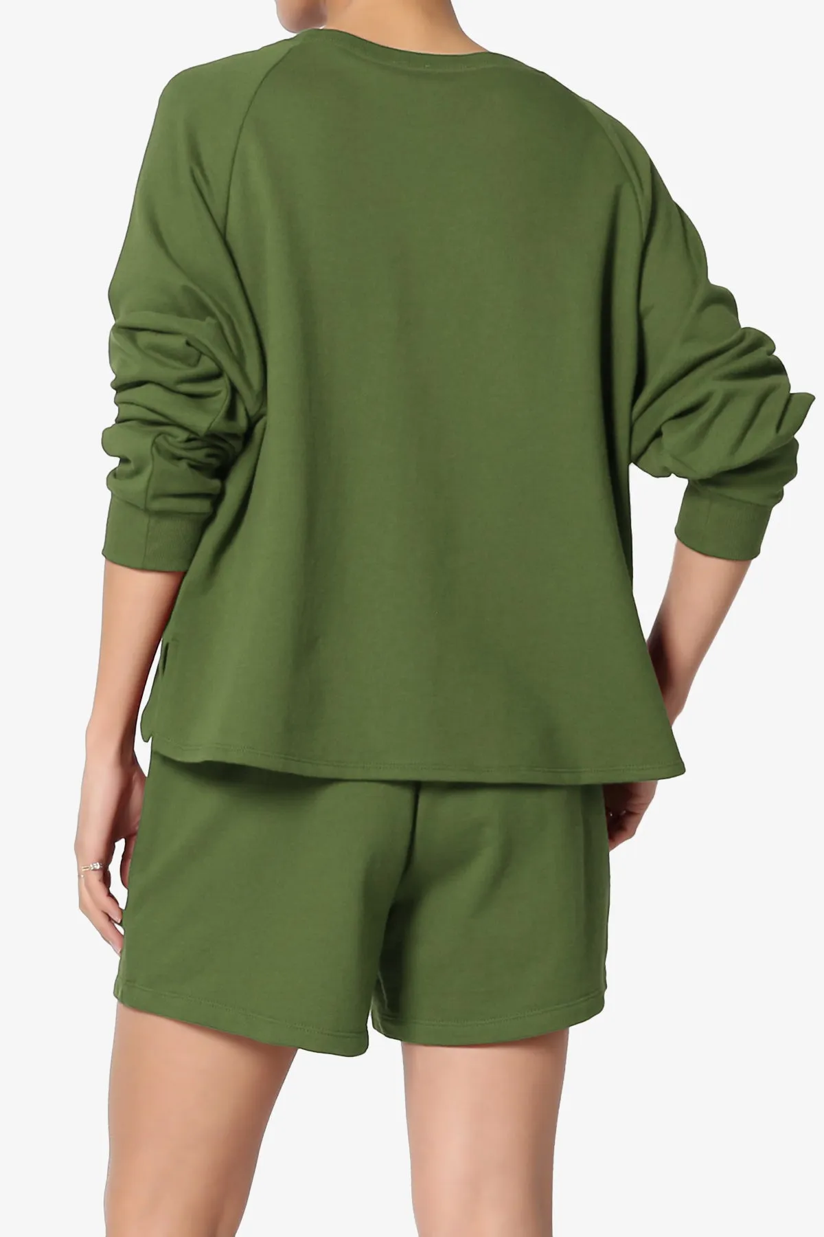 Crusade French Terry Oversized Crop Top & Shorts SET