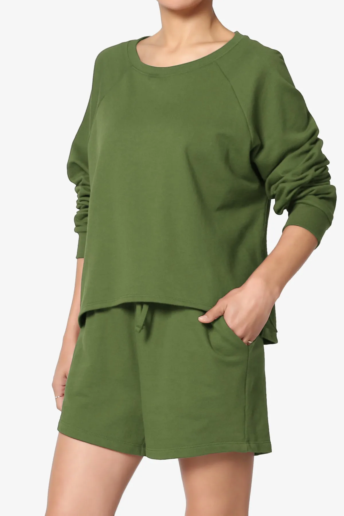 Crusade French Terry Oversized Crop Top & Shorts SET