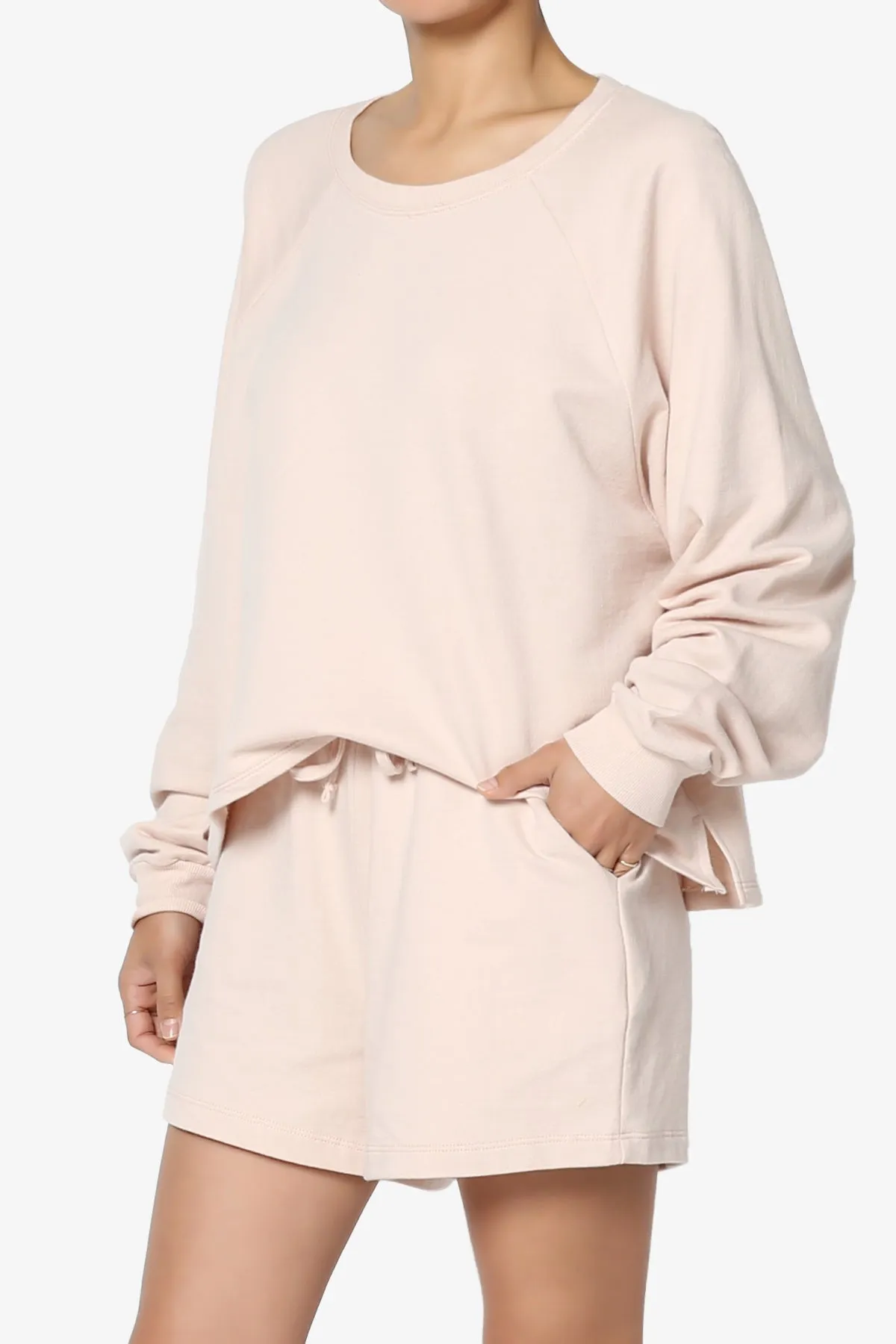 Crusade French Terry Oversized Crop Top & Shorts SET