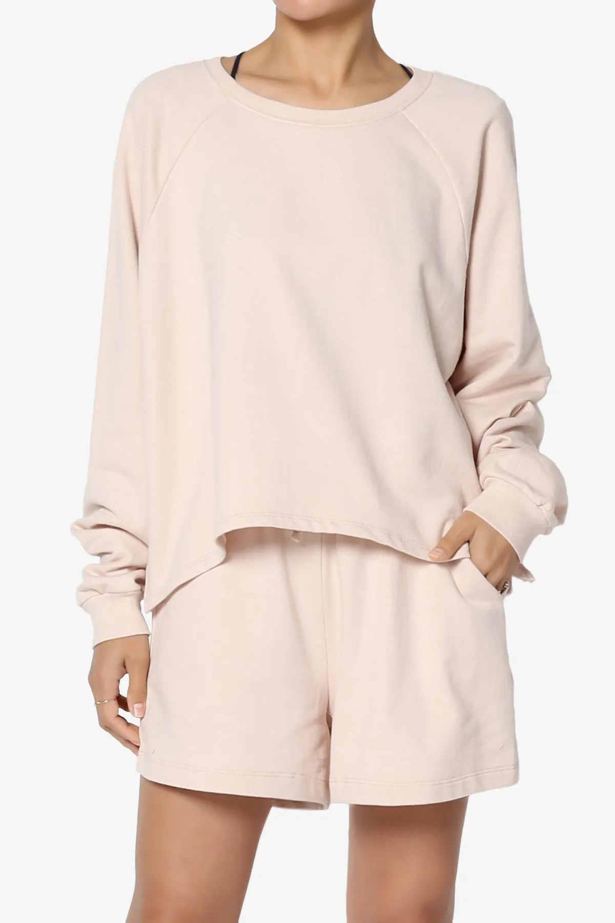 Crusade French Terry Oversized Crop Top & Shorts SET