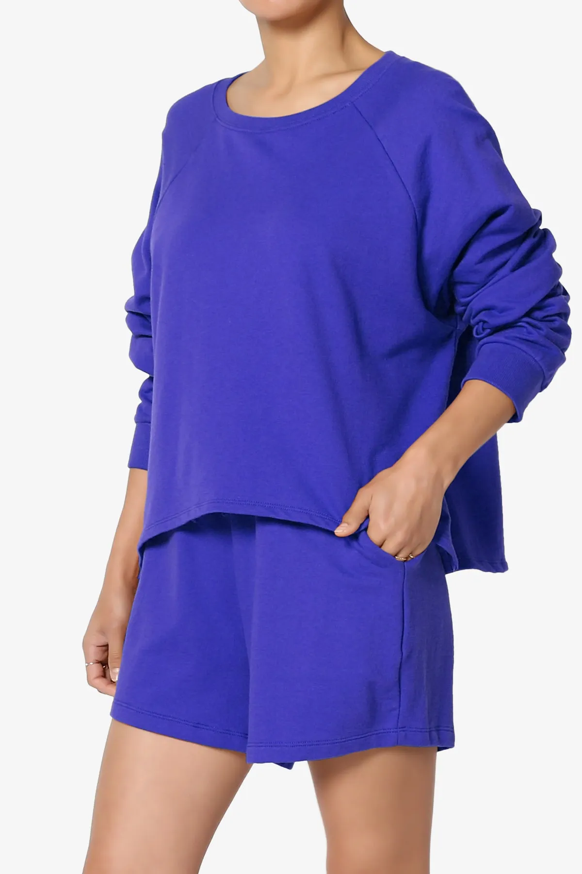 Crusade French Terry Oversized Crop Top & Shorts SET