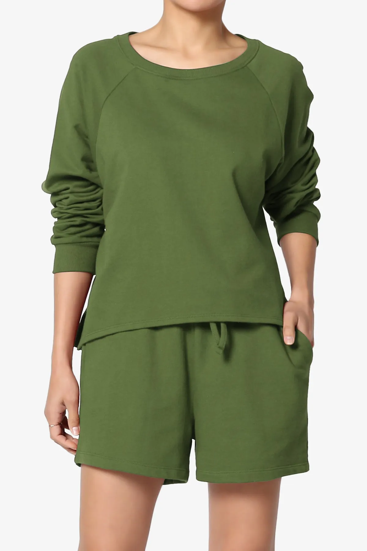 Crusade French Terry Oversized Crop Top & Shorts SET