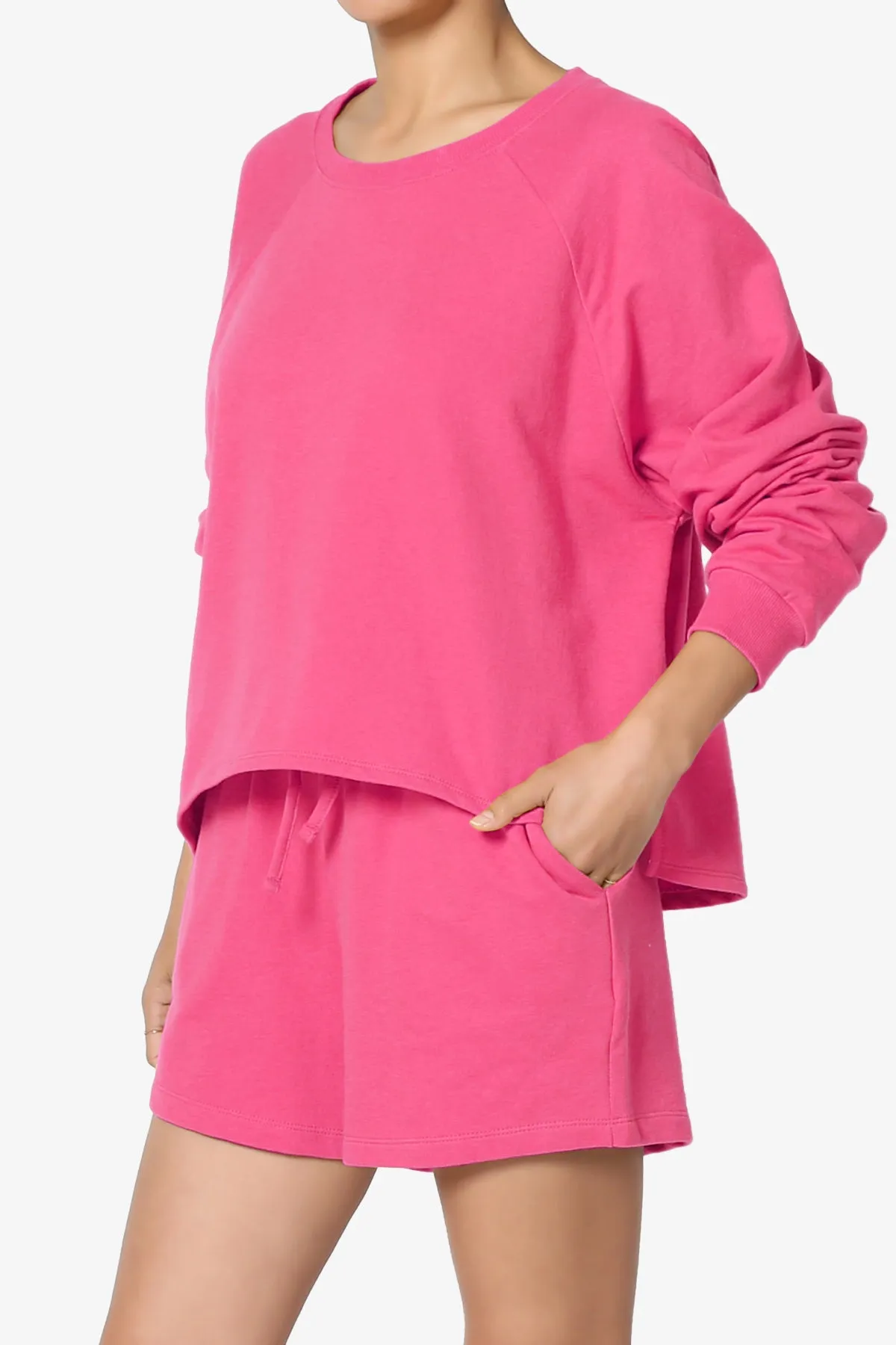 Crusade French Terry Oversized Crop Top & Shorts SET