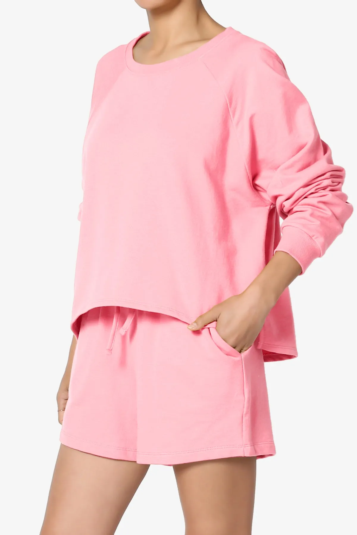 Crusade French Terry Oversized Crop Top & Shorts SET