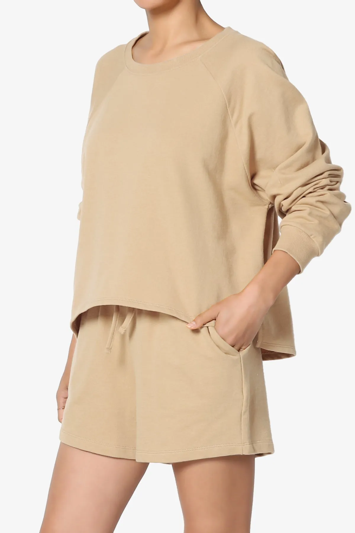Crusade French Terry Oversized Crop Top & Shorts SET