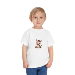 Cute Zebra Toddler Tee in Soft Cotton
