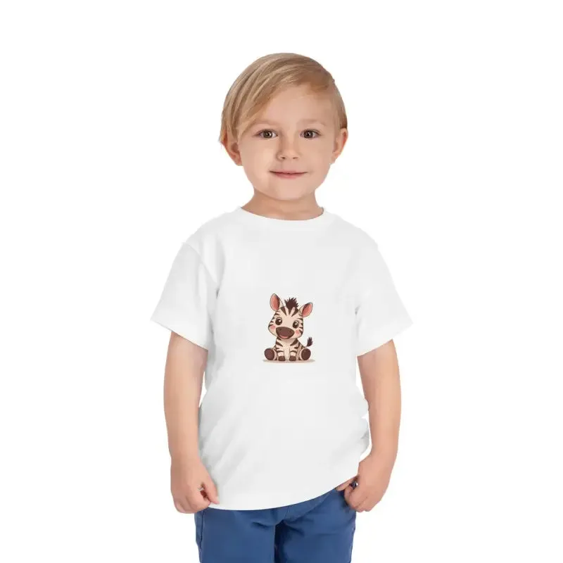 Cute Zebra Toddler Tee in Soft Cotton
