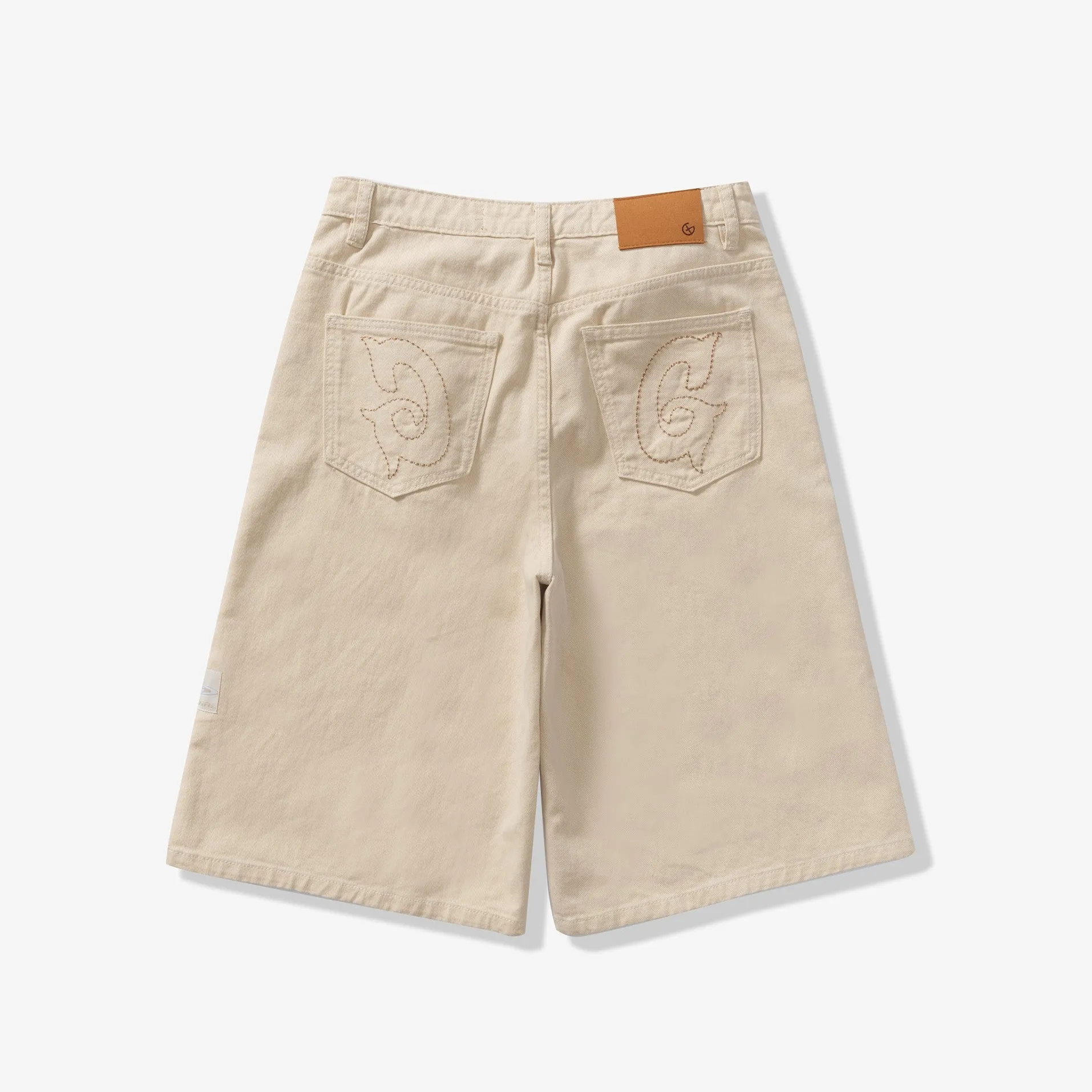 Denim Jorts (faded cream)