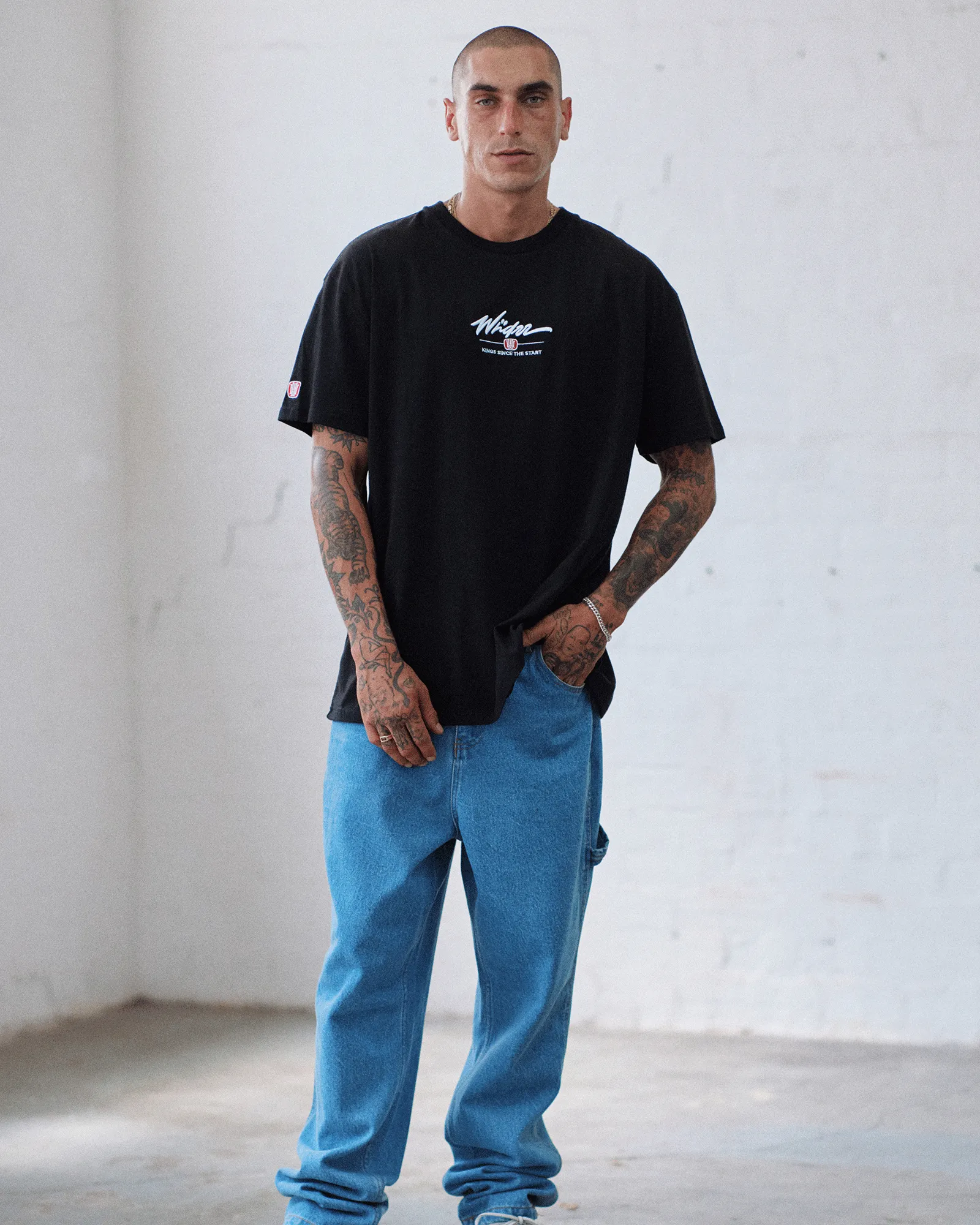 DETONE BOX FIT TEE - BLACK