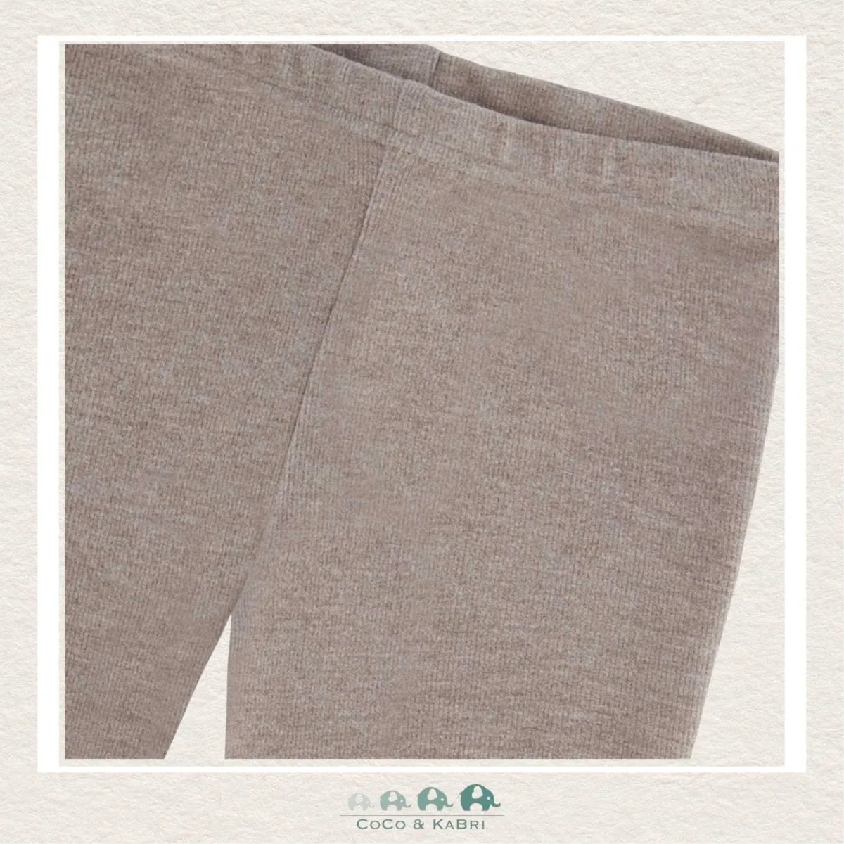 Deux Par Deux: Girls Rib Leggings Grey