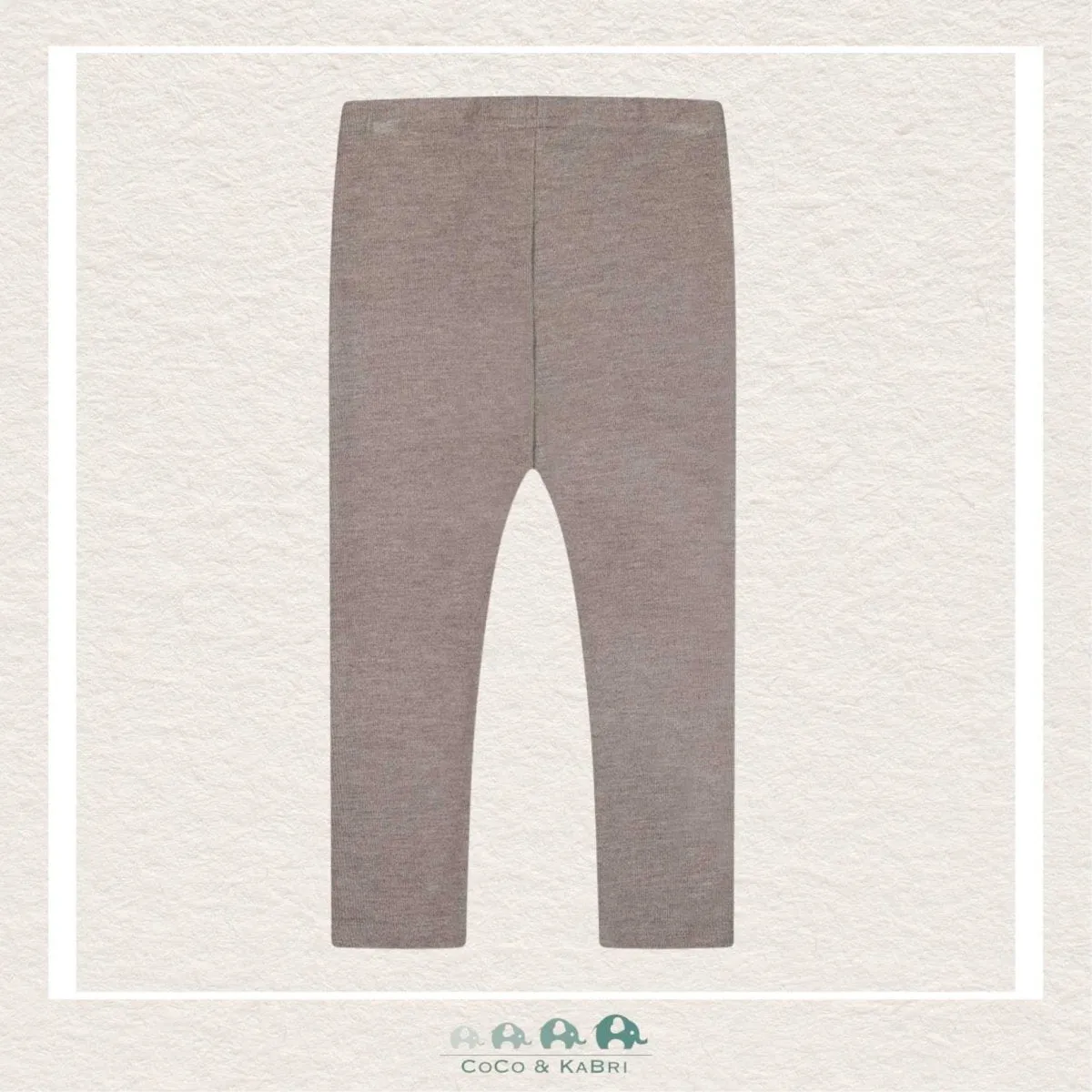 Deux Par Deux: Girls Rib Leggings Grey
