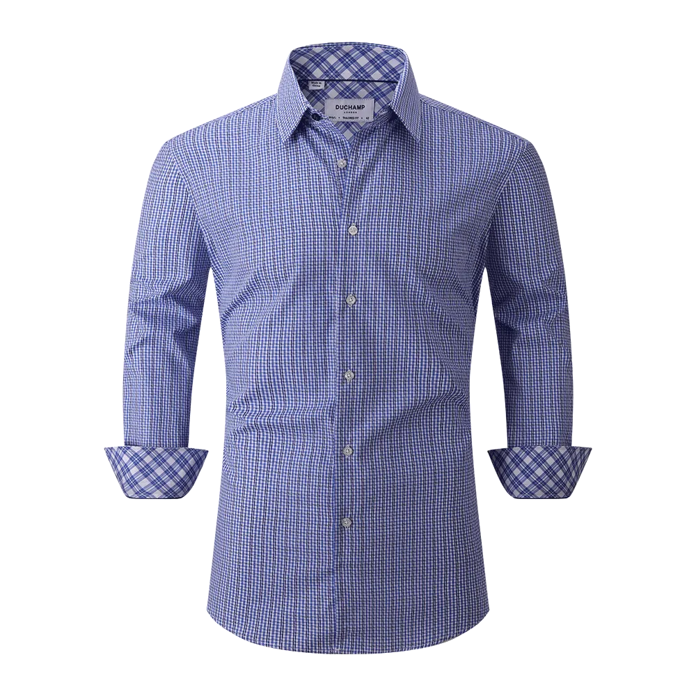 Duchamp London Plaid Dress Shirt
