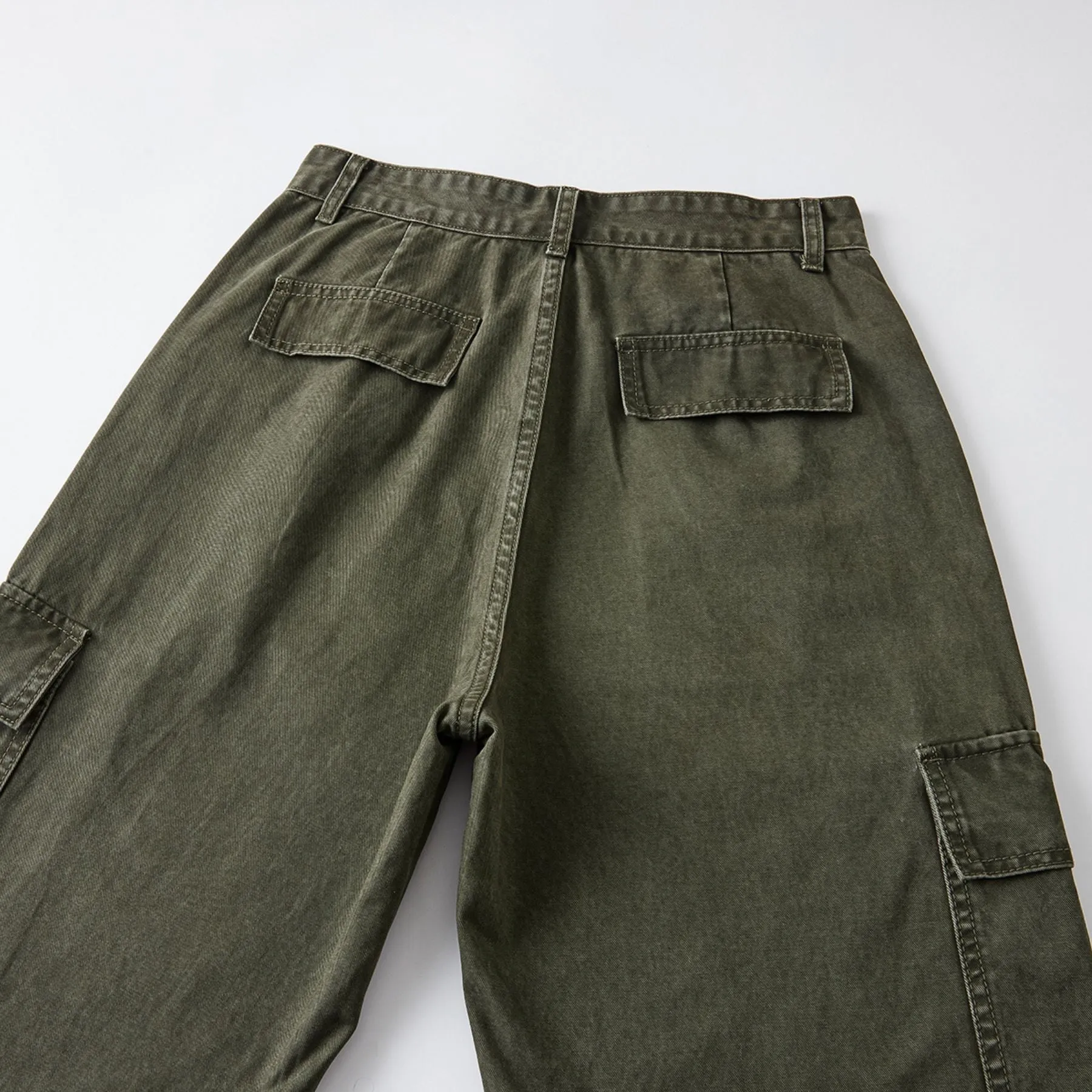 Earthy Cargo Denim Pants