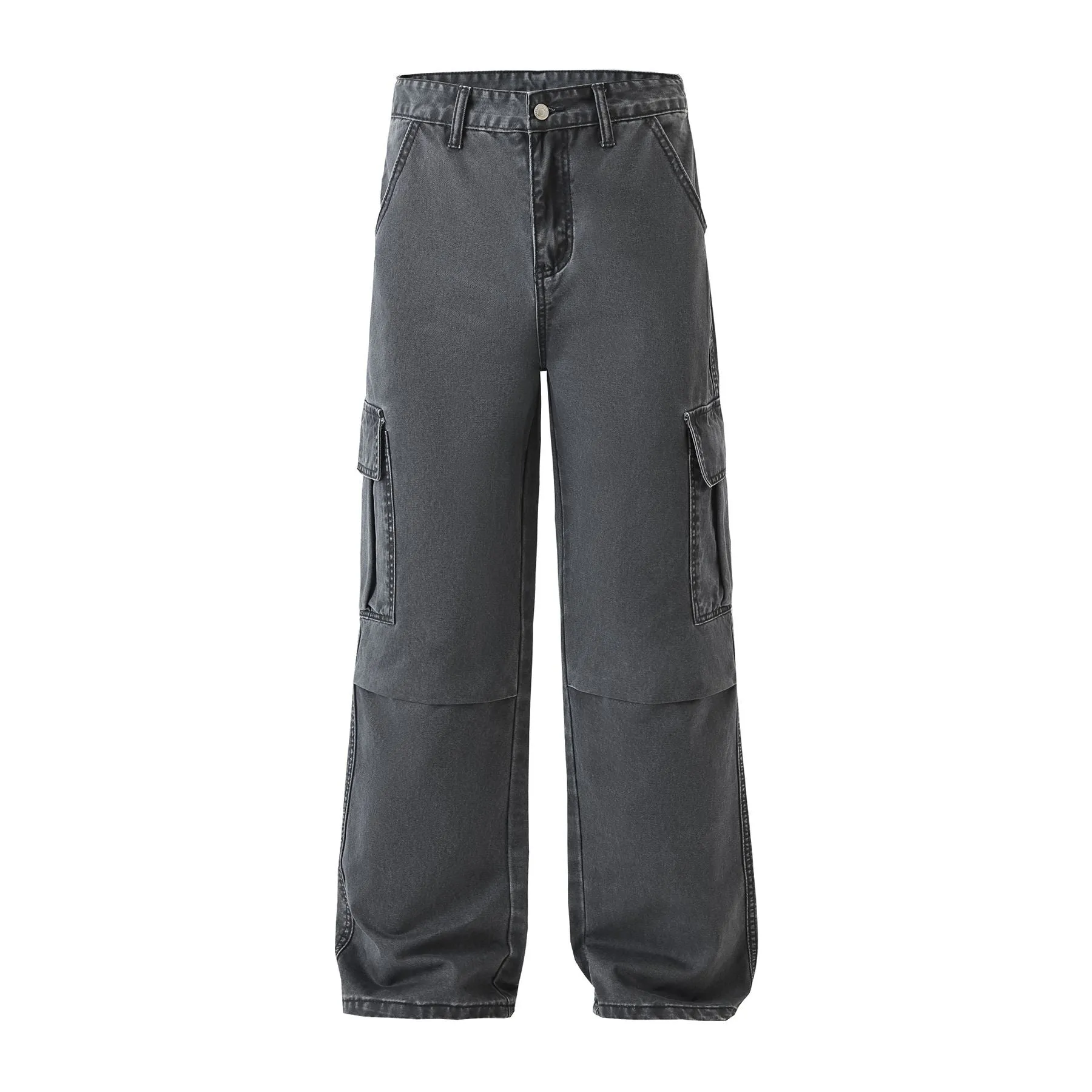 Earthy Cargo Denim Pants