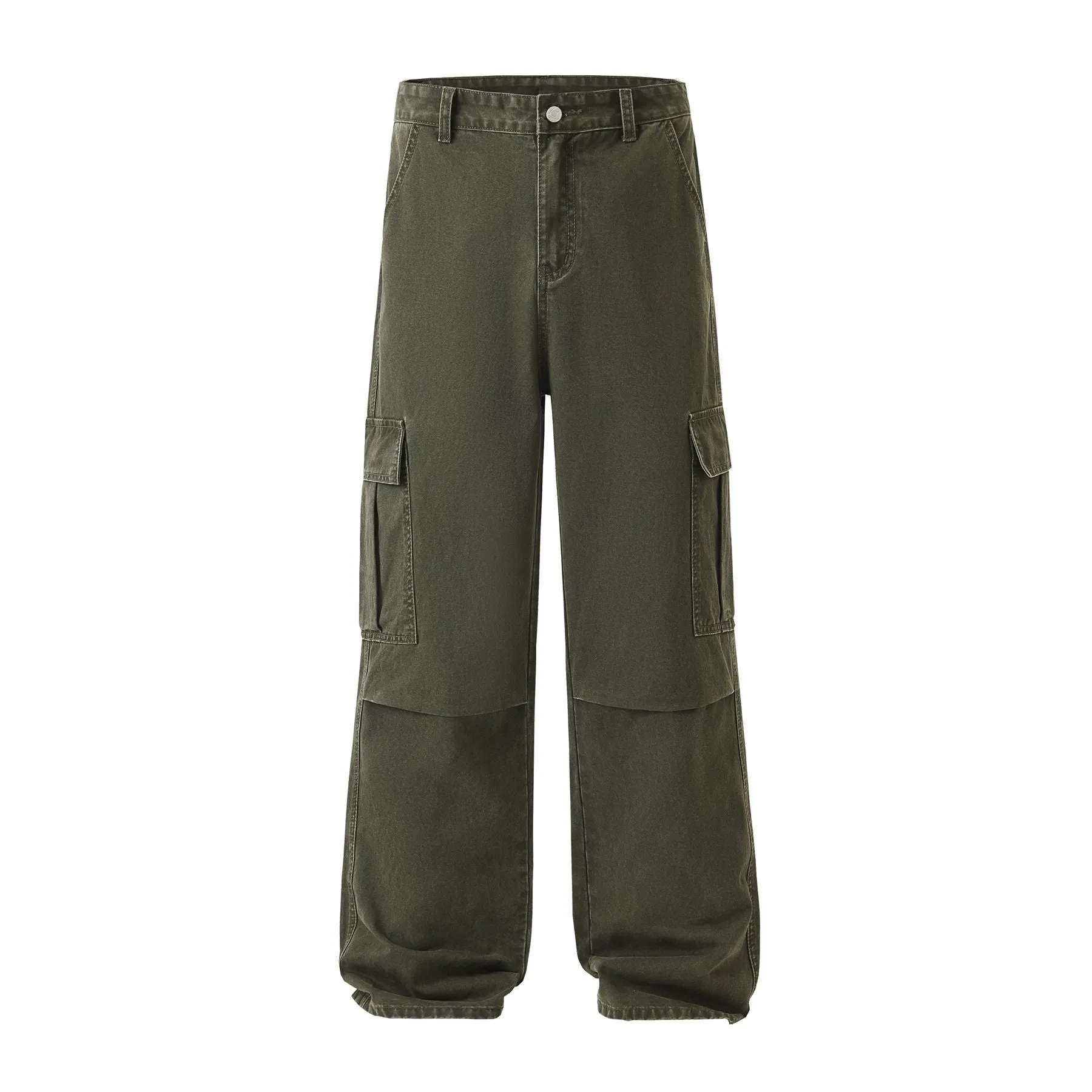 Earthy Cargo Denim Pants