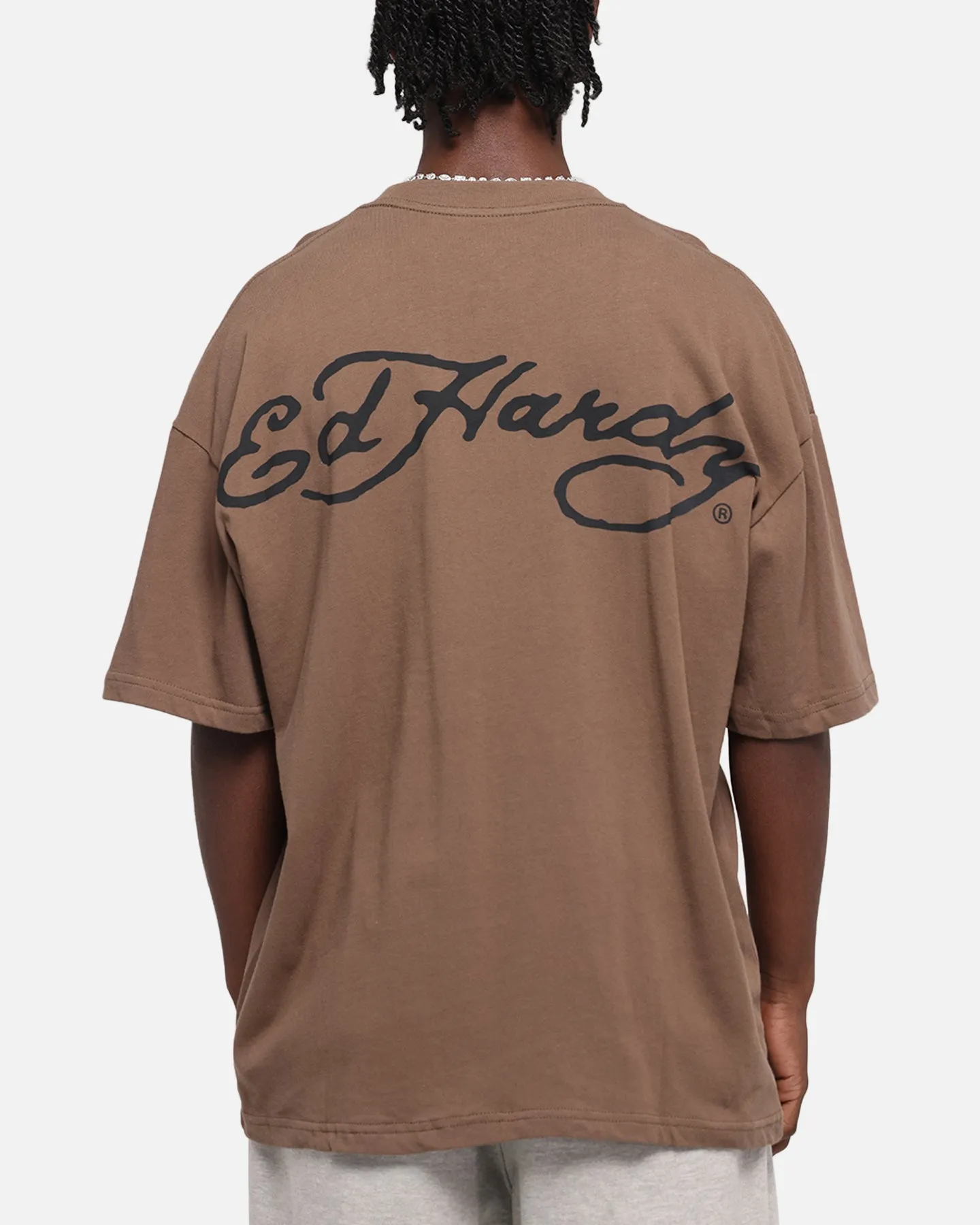 Ed Hardy Eagle T-Shirt Brown