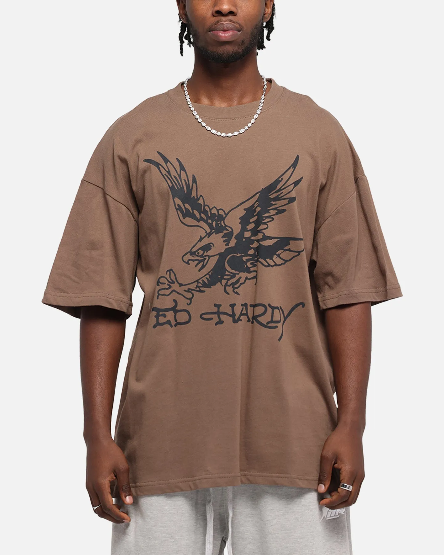 Ed Hardy Eagle T-Shirt Brown