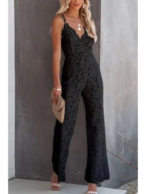 Elegant V-neck Jumpsuit: Ernestina